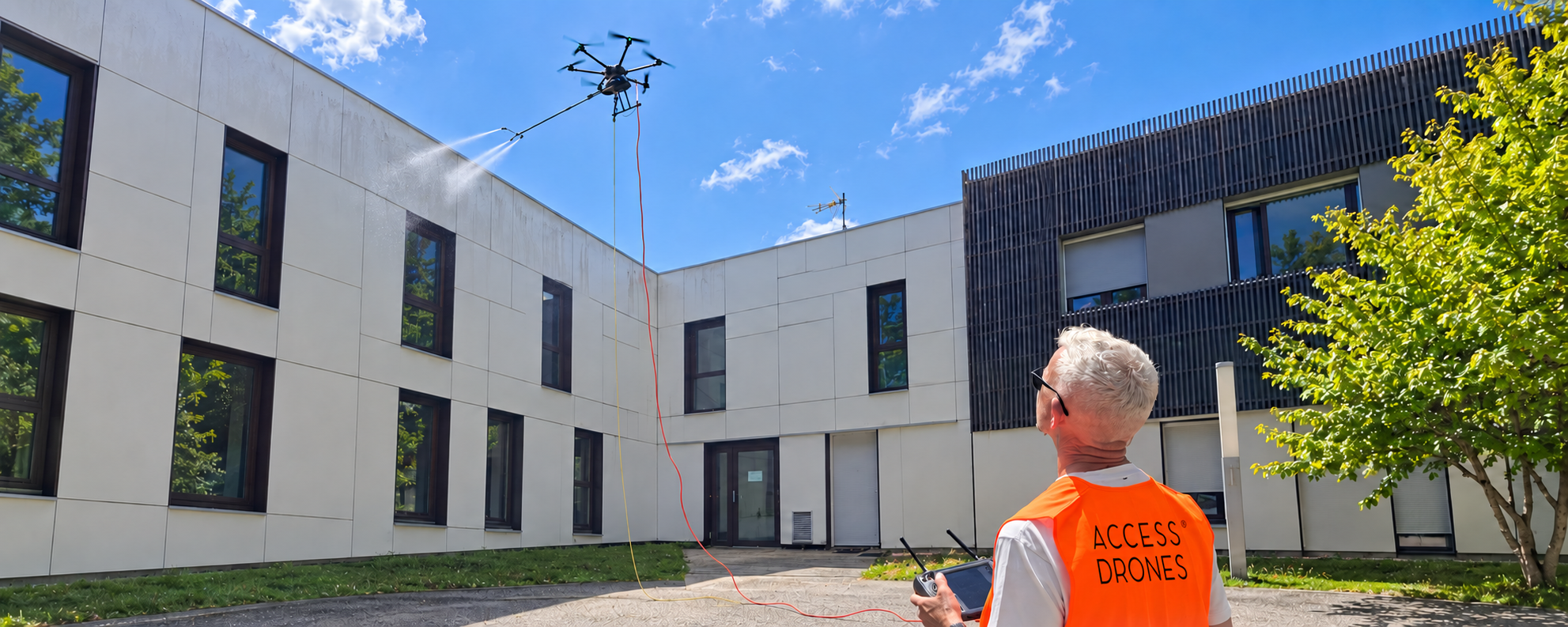 Formation netooyage pulvérisation par drone
